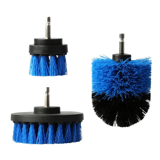 3Pcs/Set Drill Brush Power Scrubber Cleaning Brush For Car Carpet Wall Tile Tub Cleaner Combo