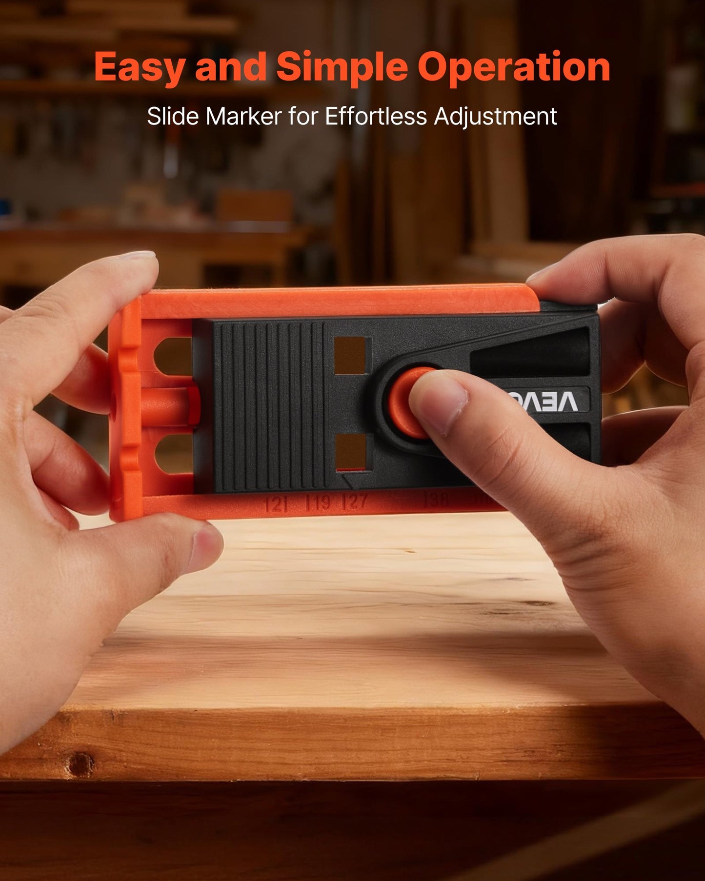 Pocket Hole Jig Kit, 1/2 To 1-1/2 In Adjustable, Mini Jig Pocket Hole System With Step Drill, Hex Wrench, Drill Stop Ring, Square Drive Bit, And Screws, Reinforced Nylon Frame, For Woodworking